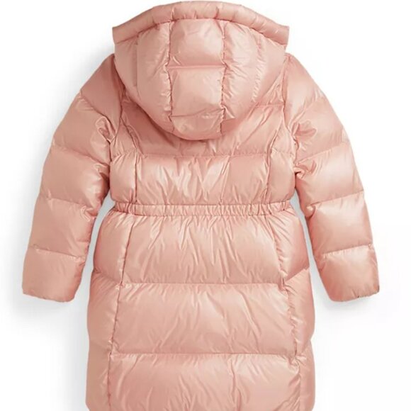 Ralph Lauren Metallic Down Hooded Long Jacket Girls size M - Picture 7 of 7